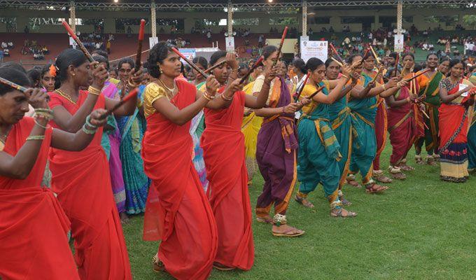 Maha Bathukamma Celebrations at LB Stadium Photos