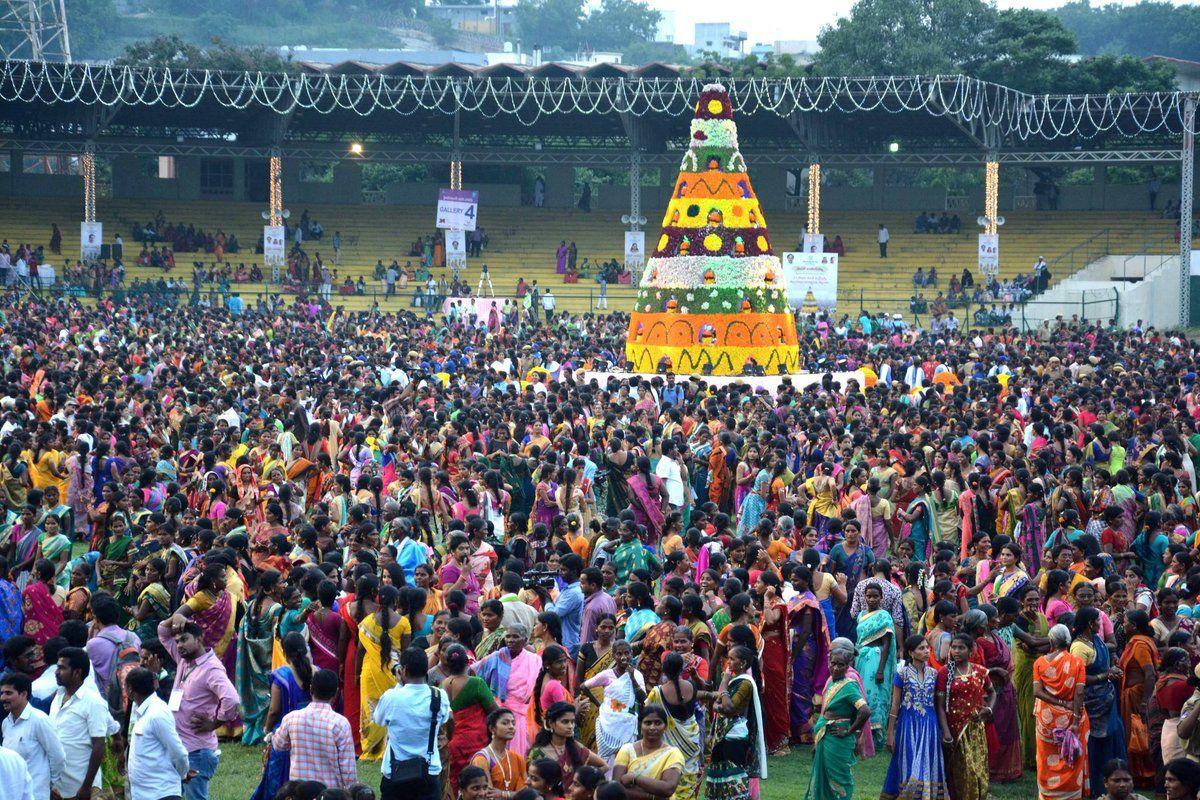 Maha Bathukamma Celebrations at LB Stadium Photos