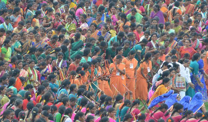 Maha Bathukamma Celebrations at LB Stadium Photos