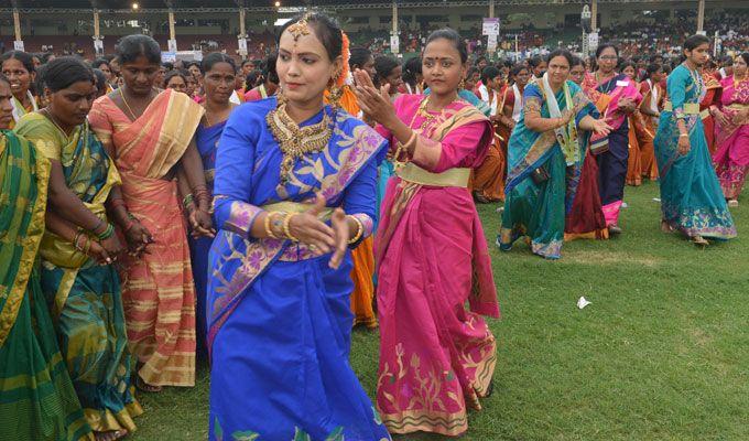 Maha Bathukamma Celebrations at LB Stadium Photos