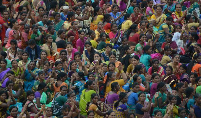 Maha Bathukamma Celebrations at LB Stadium Photos