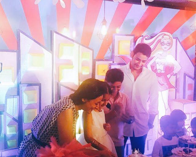 Mahesh Babu Daughter Sitara Birthday Celebrations 2017 Photos