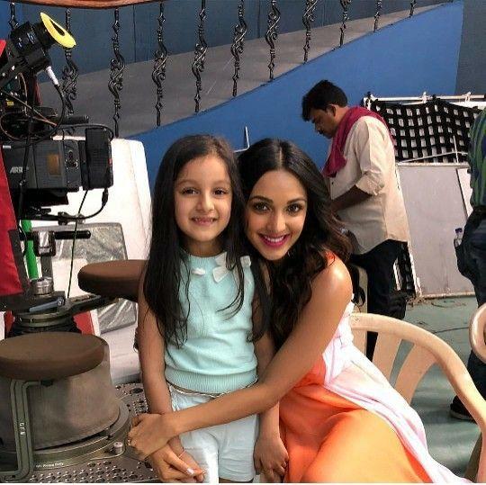 Mahesh Babu Daughter Sitara on the sets of Bharath Ane Nenu