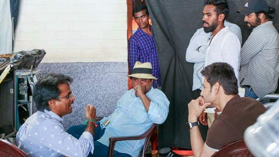 Mahesh Babu from the sets of Spyder Movie