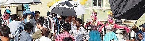 Mahesh Babu from the sets of Spyder Movie