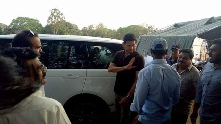 Mahesh Babu from the sets of Spyder Movie