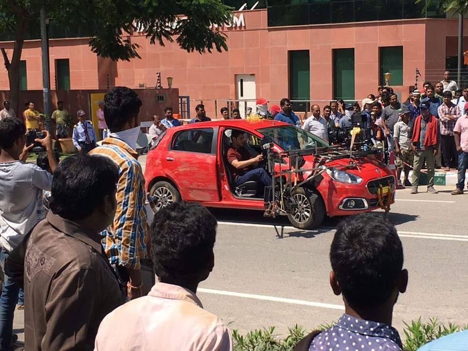 Mahesh Babu from the sets of Spyder Movie