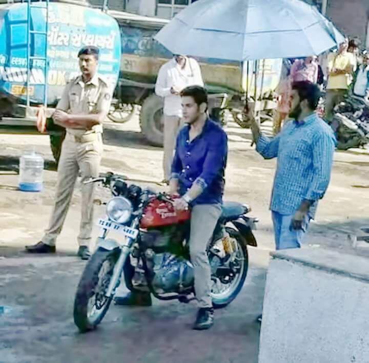 Mahesh Babu from the sets of Spyder Movie