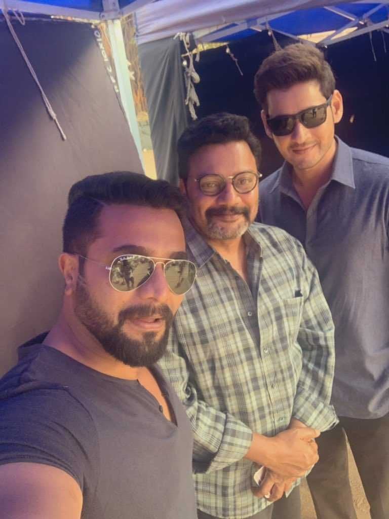 Mahesh Babu with Kannada hero Sri Murali and Karthi Photos