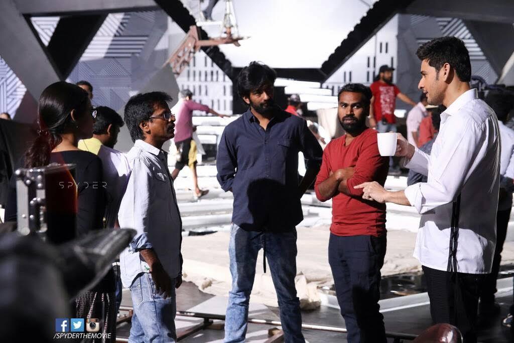 Mahesh's SPYDER Movie New Working Photos & Posters