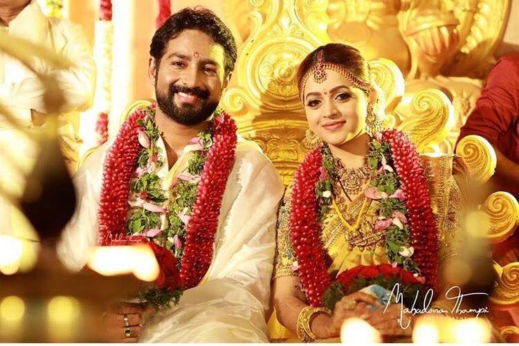 Malayalam Actress Bhavana Marriage & Wedding Reception Photos