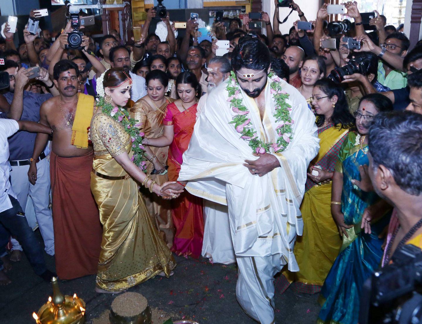 Malayalam Actress Bhavana Marriage & Wedding Reception Photos