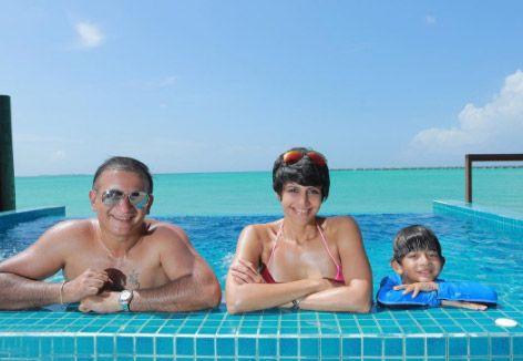 Mandira Bedi Holidays In Maldives With Family Photos