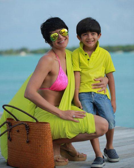 Mandira Bedi Holidays In Maldives With Family Photos