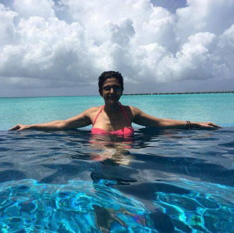 Mandira Bedi Holidays In Maldives With Family Photos