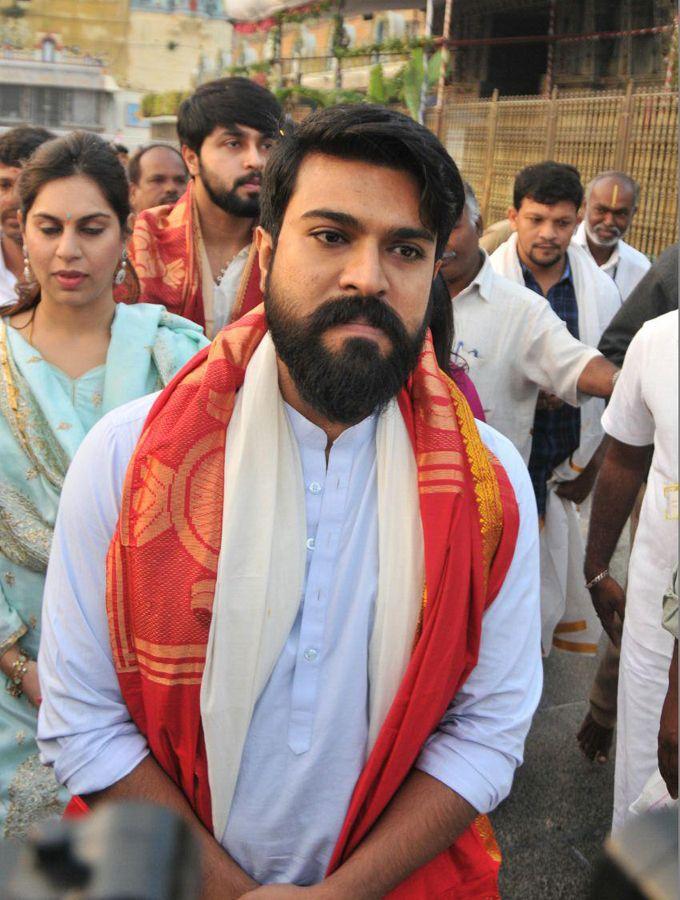 Mega Power Star Ramcharan & Upasana at Tirumala Photos