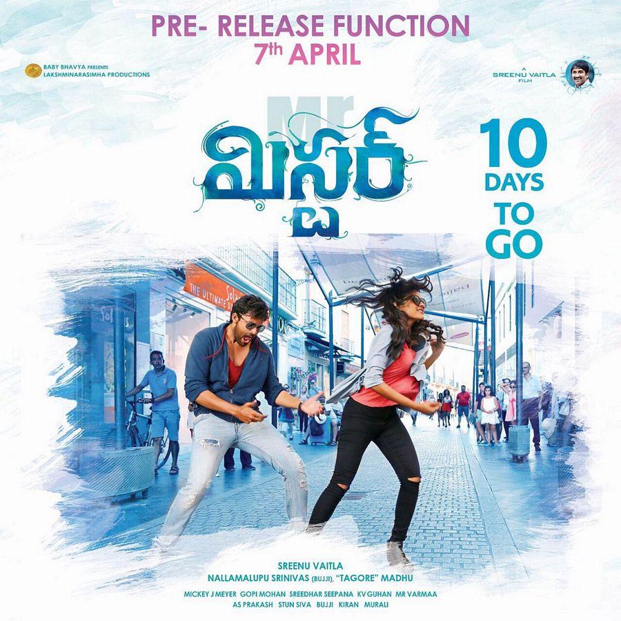 Mister Telugu Movie Pre Release Function Posters