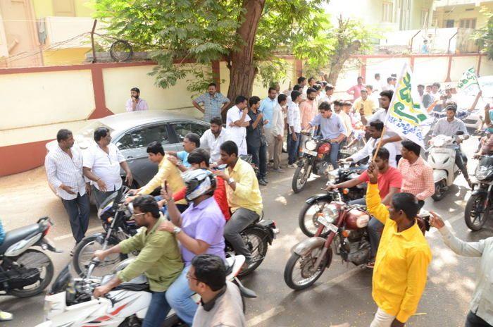 NBK Fans Rally At Vijayawada Photos