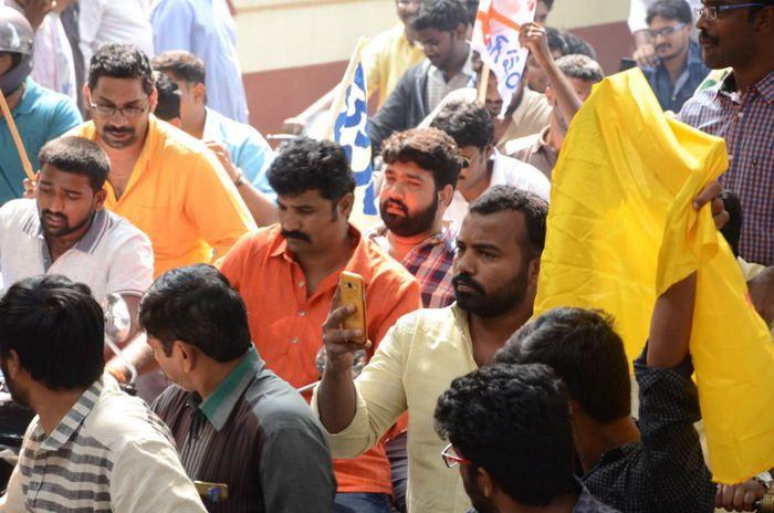 NBK Fans Rally At Vijayawada Photos