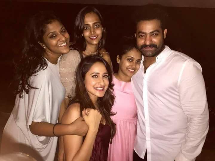 NTR & Nara Rohit At Birthday Celebration With His Family & Friends