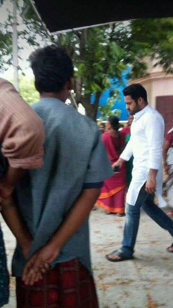 NTR Back on sets Aravinda Sametha