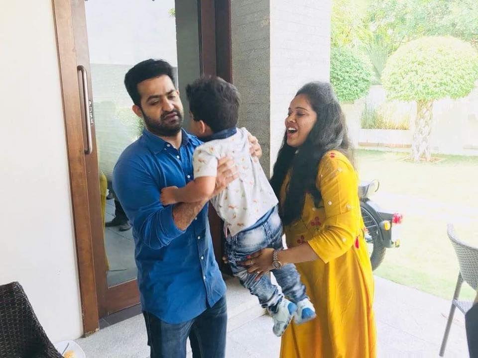 NTR Interact with his Fans At his Residence Photos