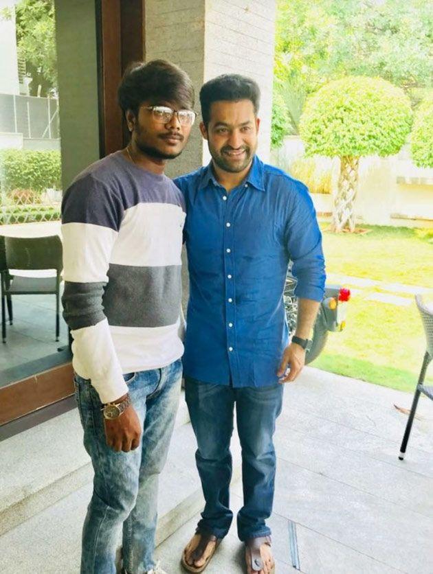 NTR Interact with his Fans At his Residence Photos