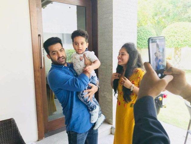 NTR Interact with his Fans At his Residence Photos