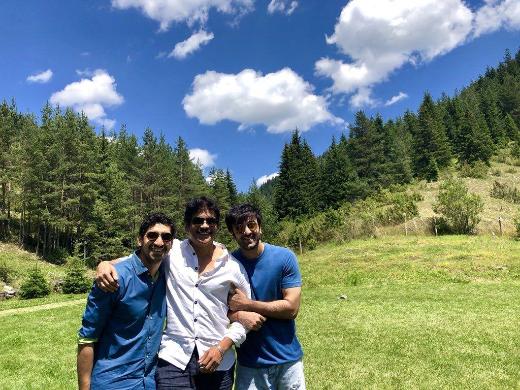 Nagarjuna & Amala on the sets of Brahmastra