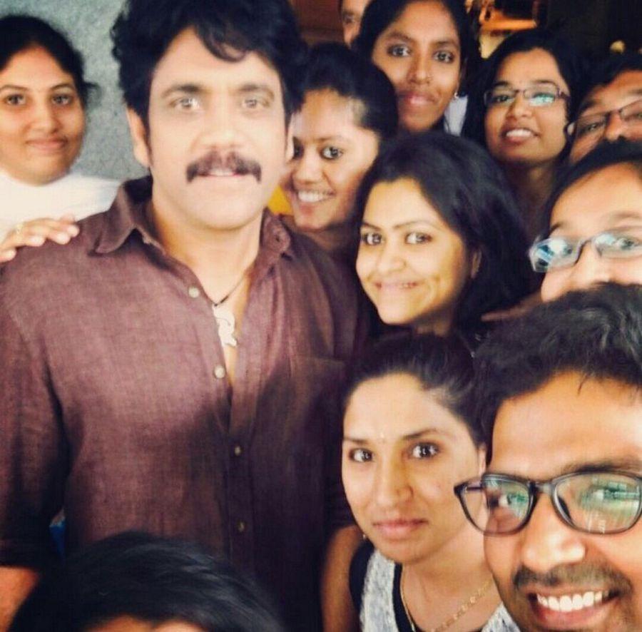 Nagarjuna on the sets of Raju Gari Gadhi 2 Movie Working Stills