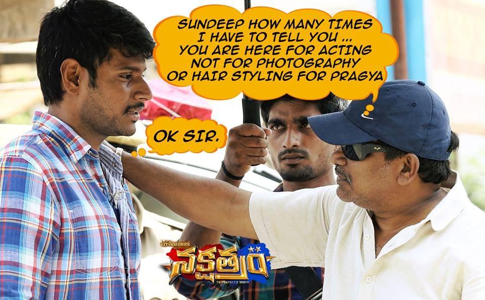 Nakshatram Telugu Movie Latest Photos & Working Stills