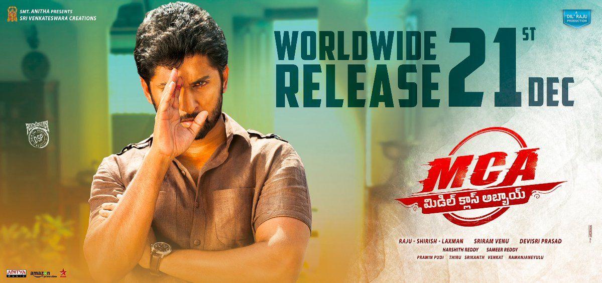 Nani MCA Movie Release Date Posters