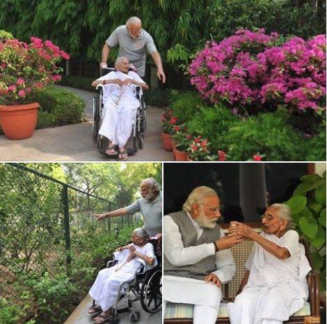 Narendra Modi with Mother Unseen Photos