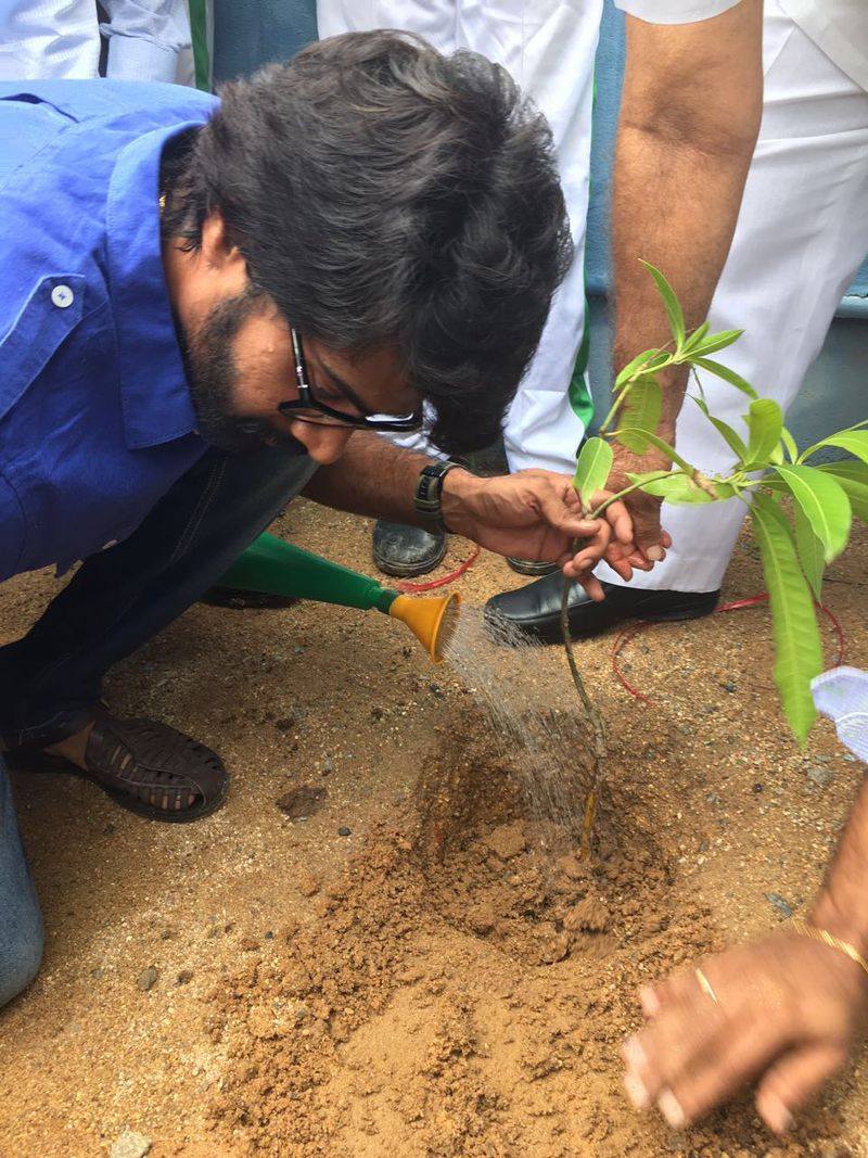 Naveen Chandra Participating in Plantation Photos