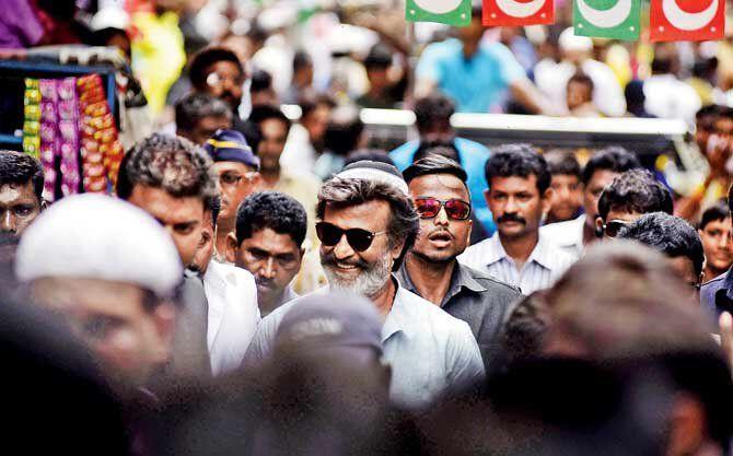 New stills of Superstar Rajinikanth from Kaala Movie