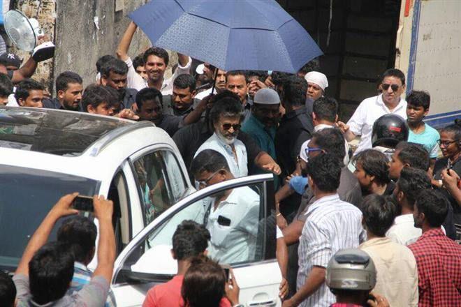 New stills of Superstar Rajinikanth from Kaala Movie