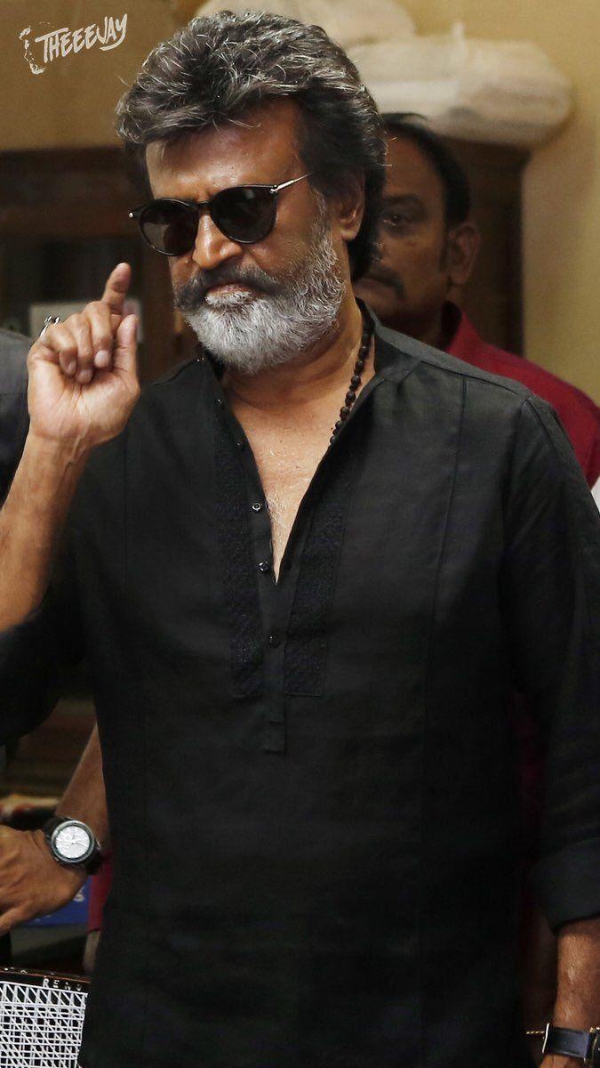 New stills of Superstar Rajinikanth from Kaala Movie