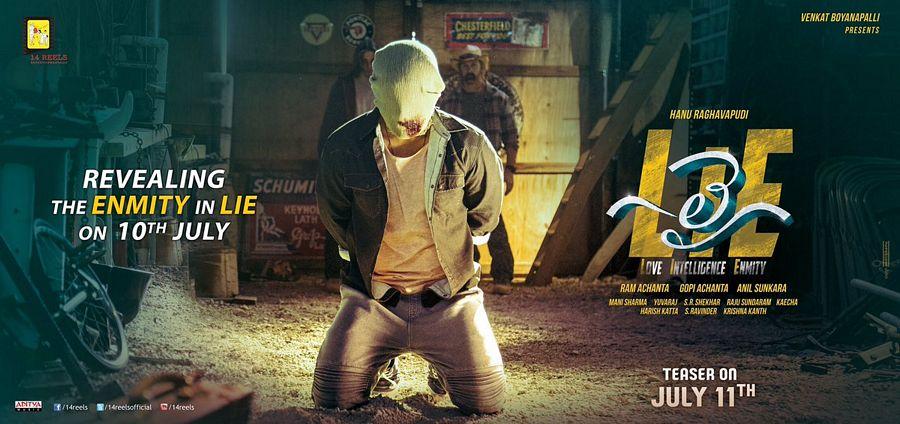 Nithin's LIE Movie Latest Working Stills & Posters