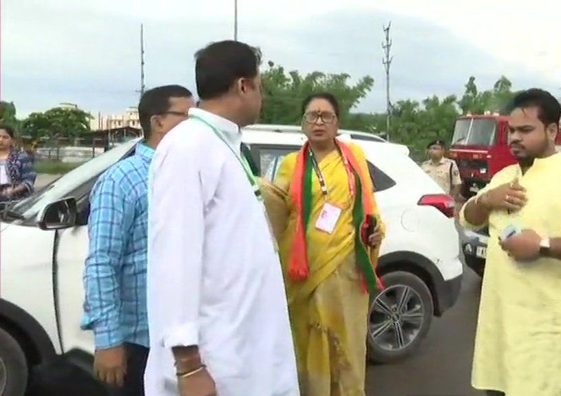 Outside a counting center in Assam