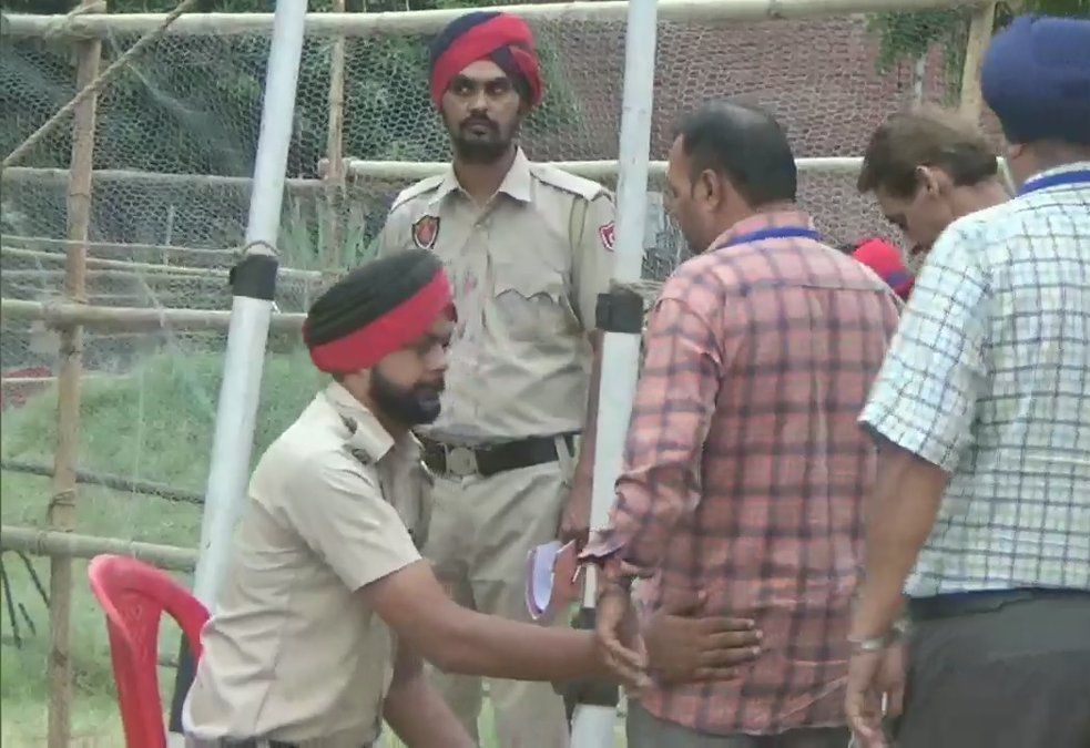 Outside a counting center in Jalandhar