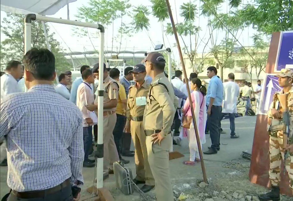 Outside a counting office in Dehradun