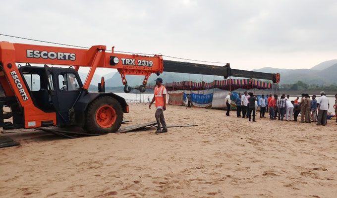 PHOTOS: 40 feared drowned as boat capsizes in river Godavari