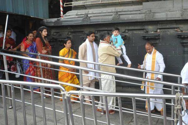 PHOTOS: Chandrababu Naidu's Grandson Nara devansh Aksharabhyasam