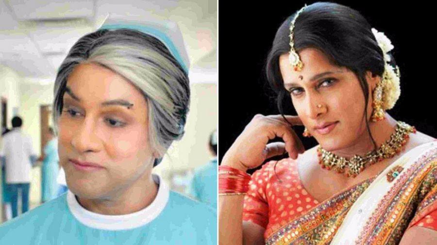 PHOTOS: INDIAN ACTORS DRESSED in LADY GETUP