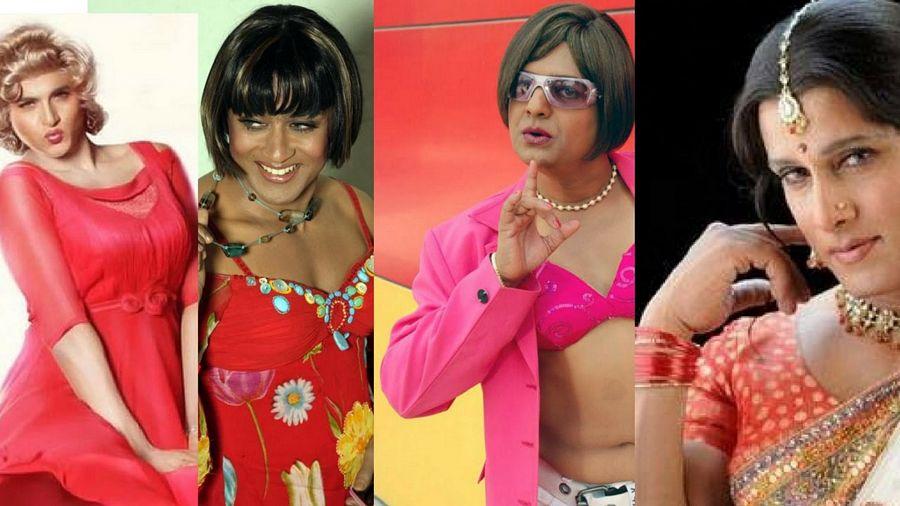 PHOTOS: INDIAN ACTORS DRESSED in LADY GETUP