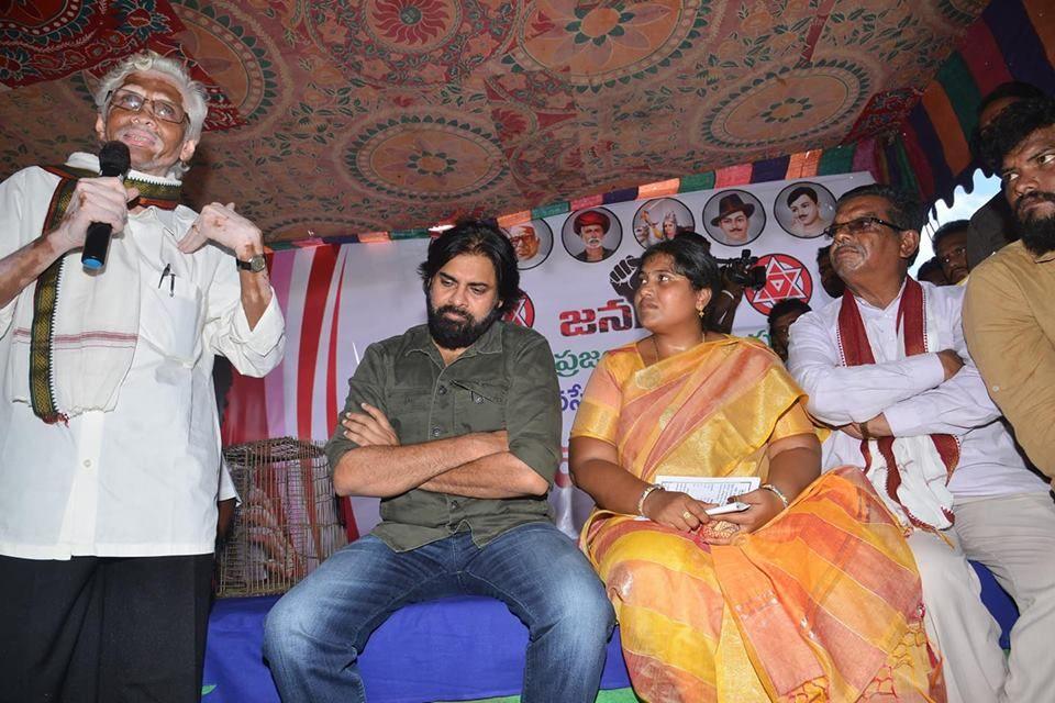 PHOTOS: JanaSena Chief Pawan Kalyan visit to Kolleru Lake