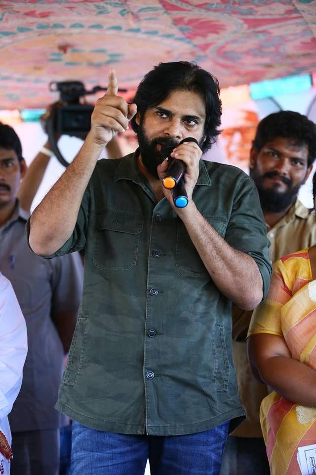 PHOTOS: JanaSena Chief Pawan Kalyan visit to Kolleru Lake