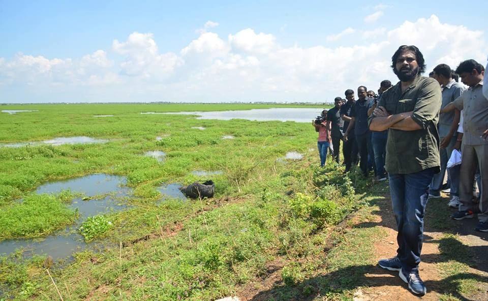 PHOTOS: JanaSena Chief Pawan Kalyan visit to Kolleru Lake