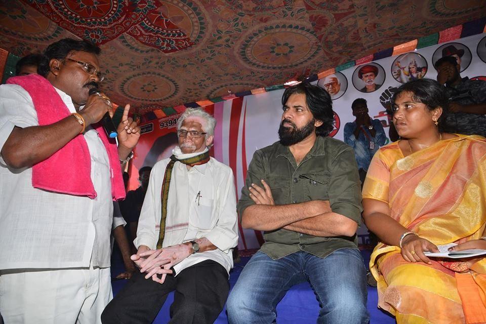 PHOTOS: JanaSena Chief Pawan Kalyan visit to Kolleru Lake