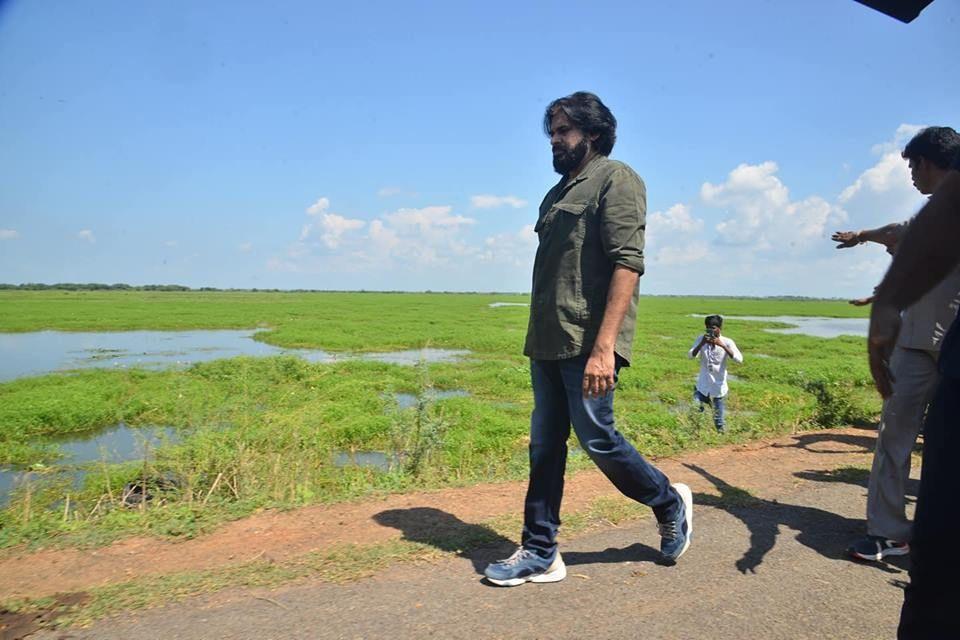 PHOTOS: JanaSena Chief Pawan Kalyan visit to Kolleru Lake